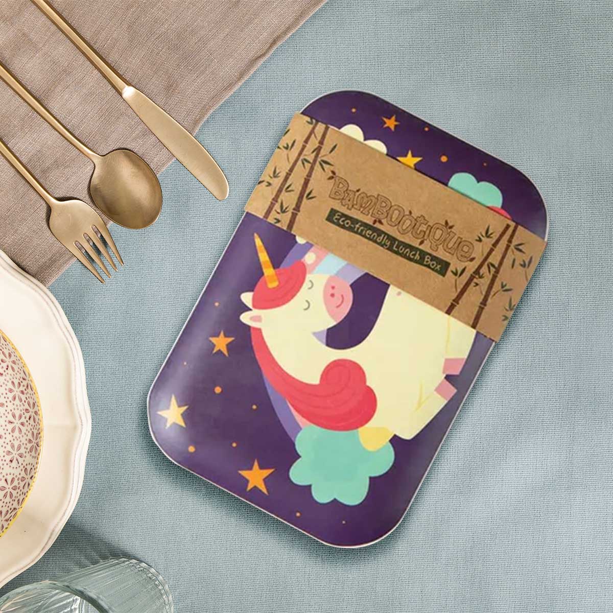Bamboo Lunch Box ecoware-packaging-bamboo-food-box-partitioned